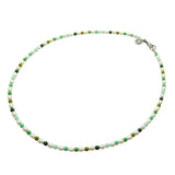 Dana Levy Hawaii Green Freshwater Pearl Necklace - Antique Silver Plate