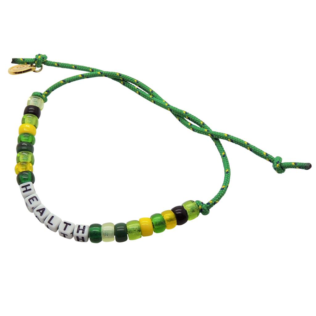 Dana Levy Mini DIY Personalise Me Abacus Cord Bracelet - Health Green Cord