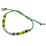 Dana Levy Mini DIY Personalise Me Abacus Cord Bracelet - Health Green Cord