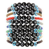 Dana Levy Hello Mens Glass Bead Bracelets Black Pile
