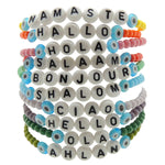 Dana Levy Hello Mens Glass Bead Bracelets White Pile