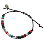 Dana Levy Mini DIY Personalise Me Abacus Cord Bracelet - Ho Ho Ho Black Cord