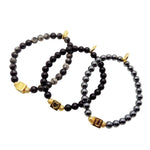 Dana Levy Alphabet Cube Charm Gemstone Bead Bracelet - I Love You 