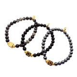 Dana Levy Alphabet Cube Charm Gemstone Bead Bracelet - I Love You 