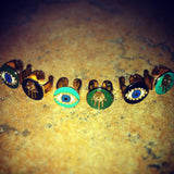 Dana Levy Enamel Evil Eye Charm Ring - Group Instagram