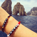 Dana Levy Love Letters Alphabet Glass Bead Bracelet - Ciao Amore in Capri