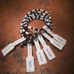 Dana Levy Love Morse Code Blessing Glass Bead Bracelet - Monochrome Stack Group 