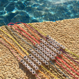 Dana Levy Men's #SayAnything Alphabet Cord Bracelet - Poolside with Love Island Quotes