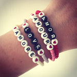 Dana Levy Love Letters Alphabet Glass Bead Bracelet - On wrist Instagram