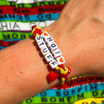Dana Levy Treasure Island Alphabet Charm Cord Bracelet - Hot Stuff