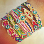 Dana Levy Diamante Infinity Charm Friendship Bracelet - Diamante Charm Bracelets Mix on Wrist