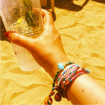 Dana Levy Lima Pompom Beaded Wrap Bracelet - At Beach