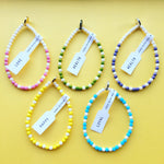 Dana Levy Love Morse Code Blessing Glass Bead Bracelet - Pastels Group Flatlay