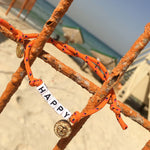 Dana Levy Personalised Name Alphabet Charm Cord Bracelet - Beach Happy 