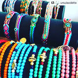 Dana Levy Cowry Shell Charm Glass Bead Bracelet - Stocked at Ursula and Odette Boutique