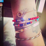 Dana Levy Solid Mini Hamsa Hand Charm Glass Bead Mix Bracelet as seen on Fearne Cotton