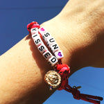 Dana Levy Treasure Island Alphabet Charm Cord Bracelet - Sun Kissed Instagram Sky