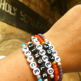 Dana Levy Men's Happy Holidays Glass Bead Bracelet - Stack on Wrist by Church of the Holy Sepulchre Jerusalem