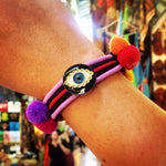 Dana Levy Evil Eye Lucky Charm Pompom Bracelet - Old City Jerusalem 