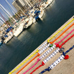 Dana Levy Personalised Name Alphabet Charm Cord Bracelet - Tel Aviv Marina Days of the Week Bracelets Instagram