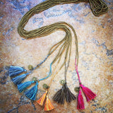 Dana Levy Beaded Tassel Duo Necklace - Colour Mix Group