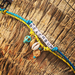 Dana Levy Treasure Island Alphabet Charm Cord Bracelet - Beach Bum on Palm Tree