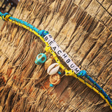 Dana Levy Treasure Island Alphabet Charm Cord Bracelet - Beach Bum on Palm Tree