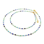 Dana Levy Ibiza Blue Freshwater Pearl Choker - Choker and Necklace Duo