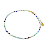 Dana Levy Ibiza Blue Freshwater Pearl Choker - Gold Plate