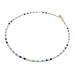Dana Levy Ibiza Blue Freshwater Pearl Necklace - Gold Plate