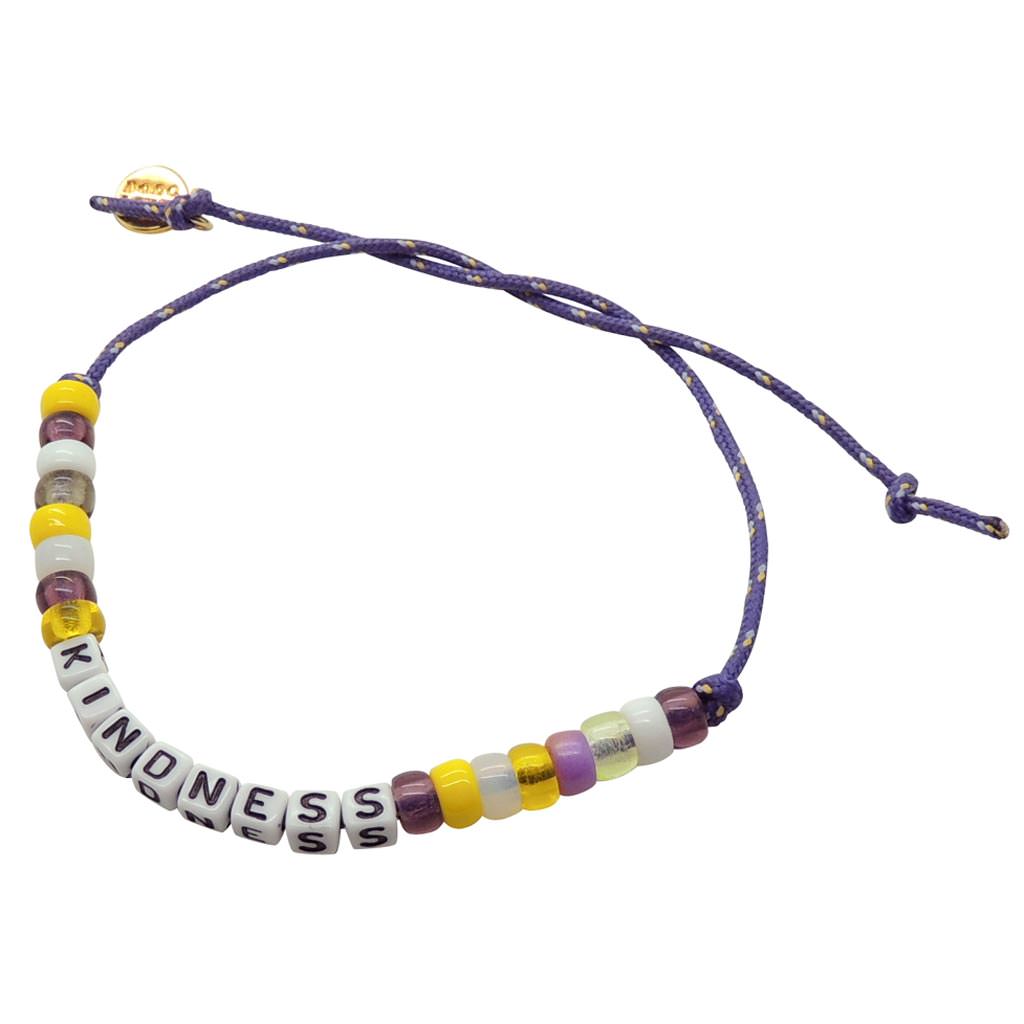 Dana Levy Mini DIY Personalise Me Abacus Cord Bracelet - Kindness Purple Cord