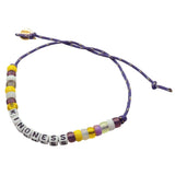 Dana Levy Mini DIY Personalise Me Abacus Cord Bracelet - Kindness Purple Cord