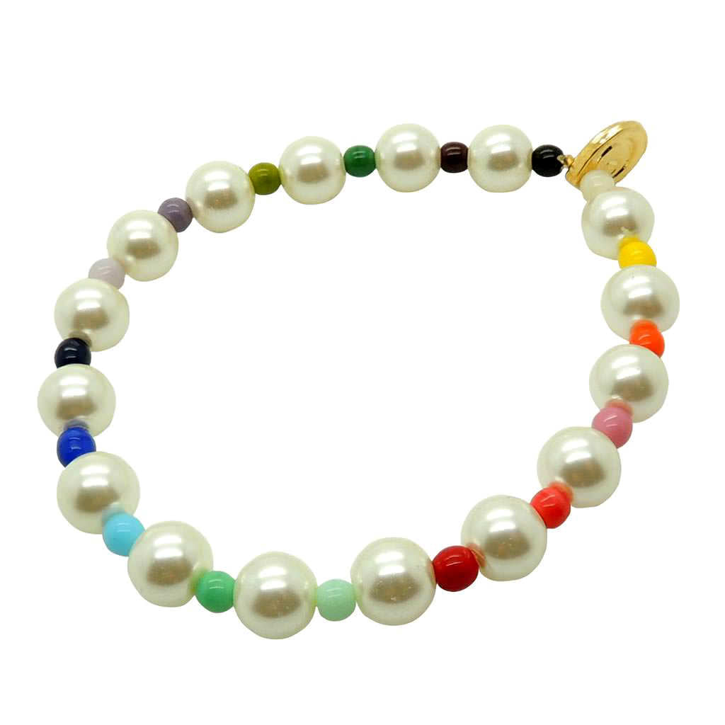 Glass clearance pearl bracelet