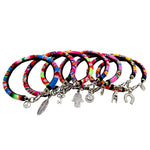 Dana Levy Lucky Charm Lima Bangle Friendship Bracelet - Group Flatlay