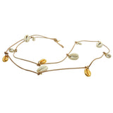 Dana Levy Aphrodite Seashell Charms Leather Cord Necklace - Single