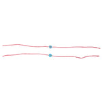 Dana Levy Men's Mini Evil Eye Charm Red String Bracelets - Long
