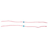 Dana Levy Men's Mini Evil Eye Charm Red String Bracelets - Long