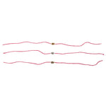 Dana Levy Mini Hamsa Hand Red String Bracelets Trio Open