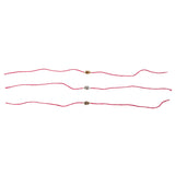 Dana Levy Mini Hamsa Hand Red String Bracelets Trio Open