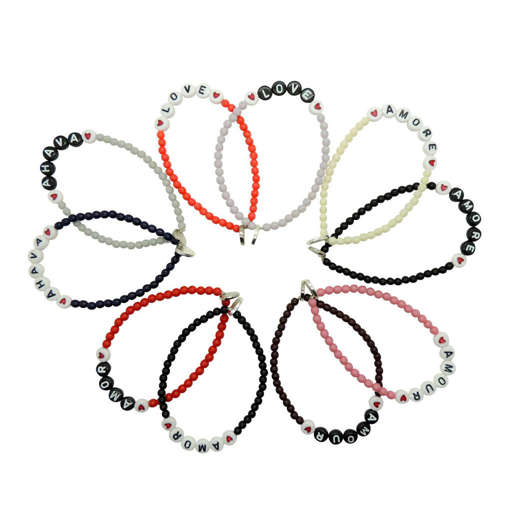 Dana Levy Men's Love Letters Glass Bead Bracelet - Variety of Languages