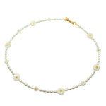 Dana Levy Loves Me Loves Me Not Daisy Charm Freshwater Pearl Necklace