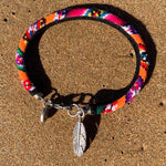 Dana Levy Lucky Charm Lima Bangle Friendship Bracelet - Orange Mix Sand