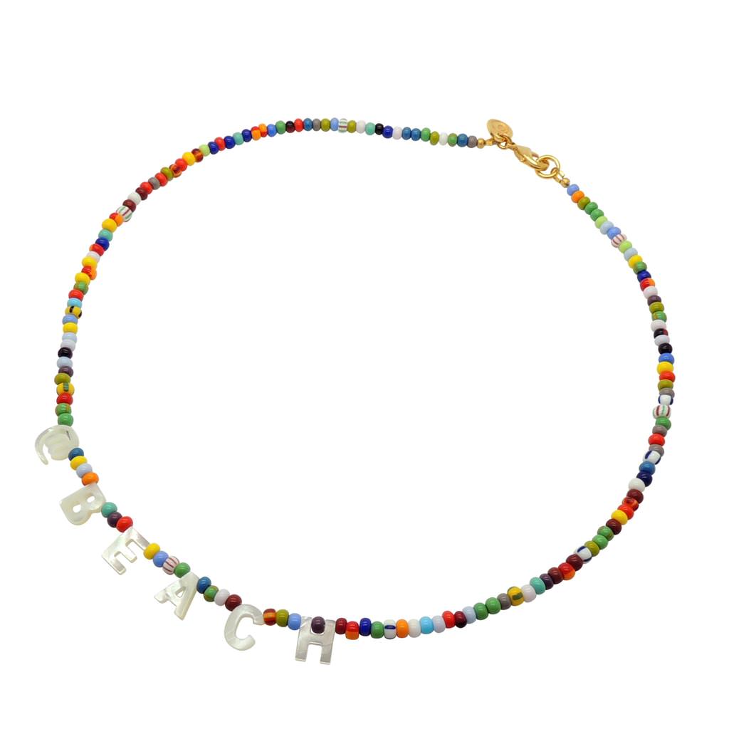 Dana Levy @Beach Balagan Glass Bead Necklace
