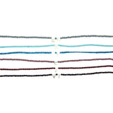 Dana Levy Mother of Pearl Shell Alphabet Letter Charm Faceted Glass Bead Necklace - Various Letter & Colour Options