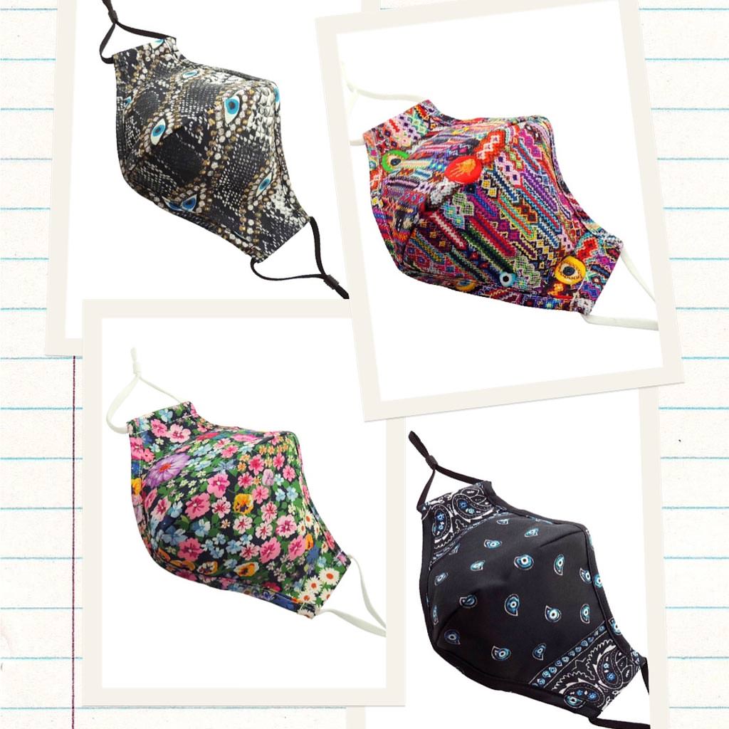 Dana Levy Evil Eye Bandana Face Covering - Fur Designs Paper