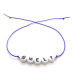 Dana Levy #SayAnything Alphabet Cord Bracelet - #melt Purple Bracelet