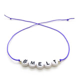 Dana Levy #SayAnything Alphabet Cord Bracelet - #melt Purple Bracelet
