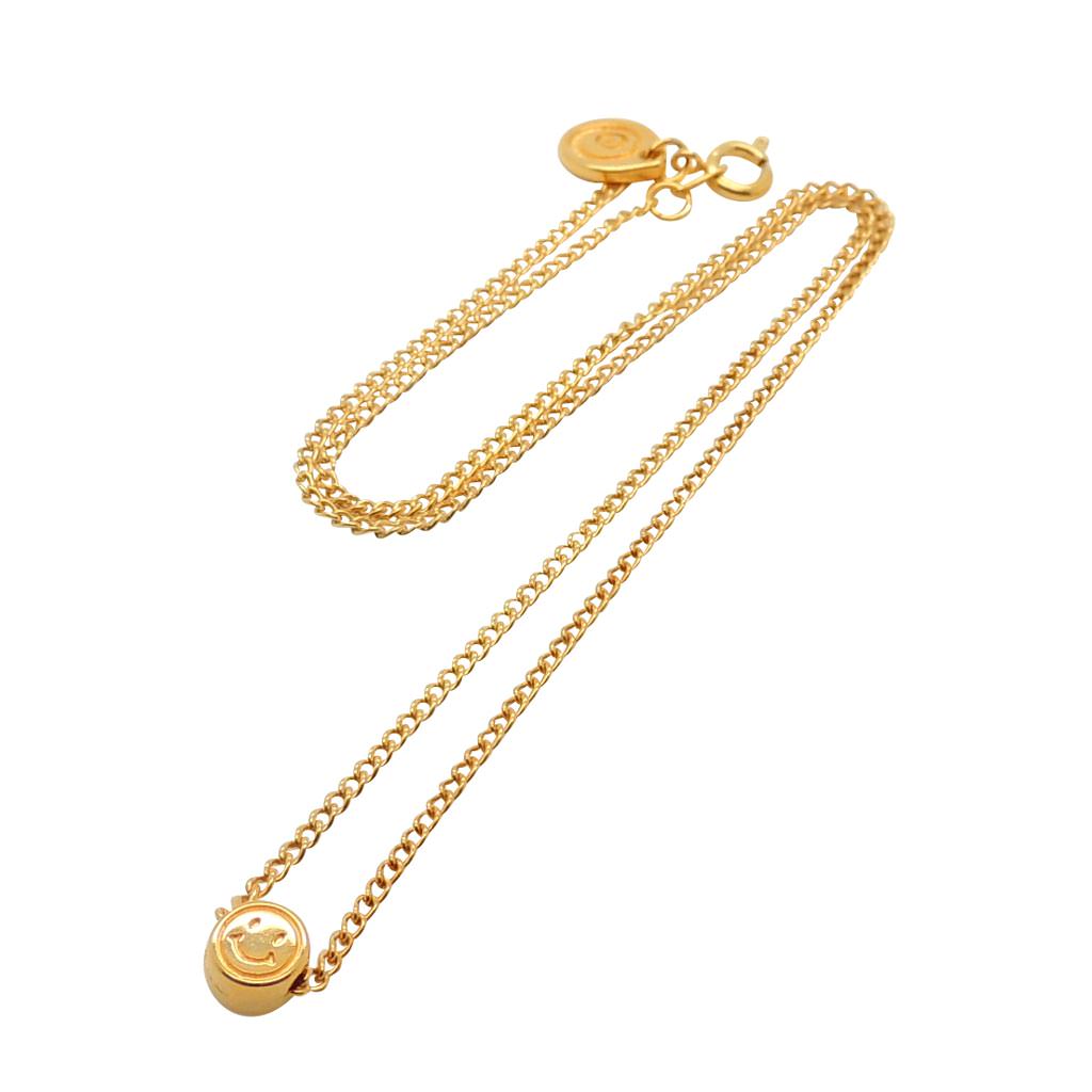 Dana Levy Midas Smiley Charm Chain Necklace