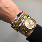 Dana Levy Mini DIY Personalise Me Abacus Cord Bracelet - Personalised Names on Wrist