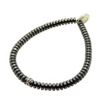 Dana Levy Mini Diamante Charm Haematite Gemstone Bead Bracelet - Single